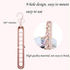 Space-Saving Hangers – 9-Hole Anti-Skid Organiser | Indo Glow