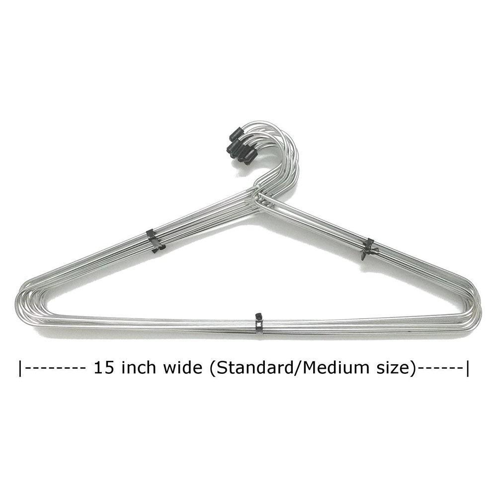 Stainless Steel Cloth Hanger (Set of 12) – Durable & Non-Slip | FreshAura Homeware