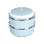 Insulated Stainless Steel Lunch Box – 2-Layer Tiffin | Lunchie Bunchie