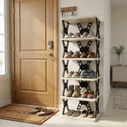 Multipurpose Foldable 6 Layer Storage Rack Ð Space-Saving Home Organizer