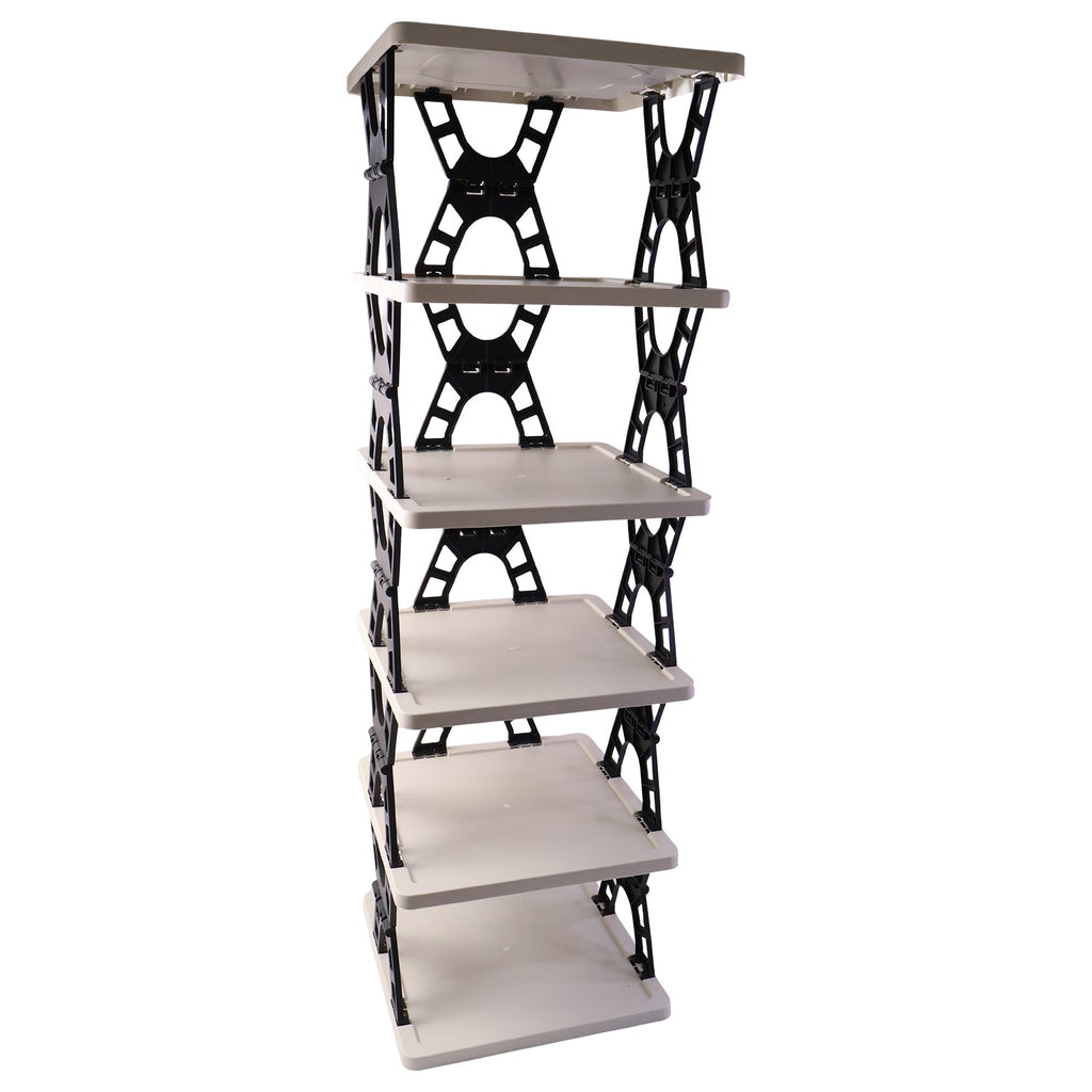 Multipurpose Foldable 6 Layer Storage Rack Ð Space-Saving Home Organizer