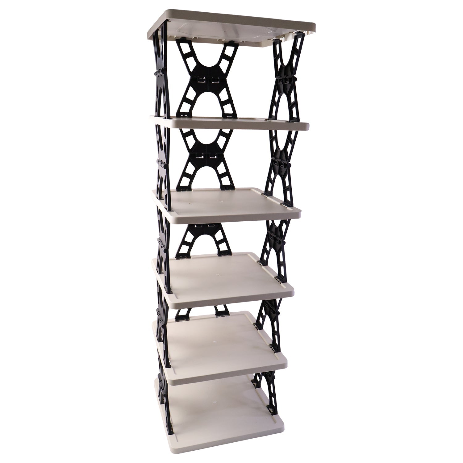 Multipurpose Foldable 6 Layer Storage Rack Ð Space-Saving Home Organizer