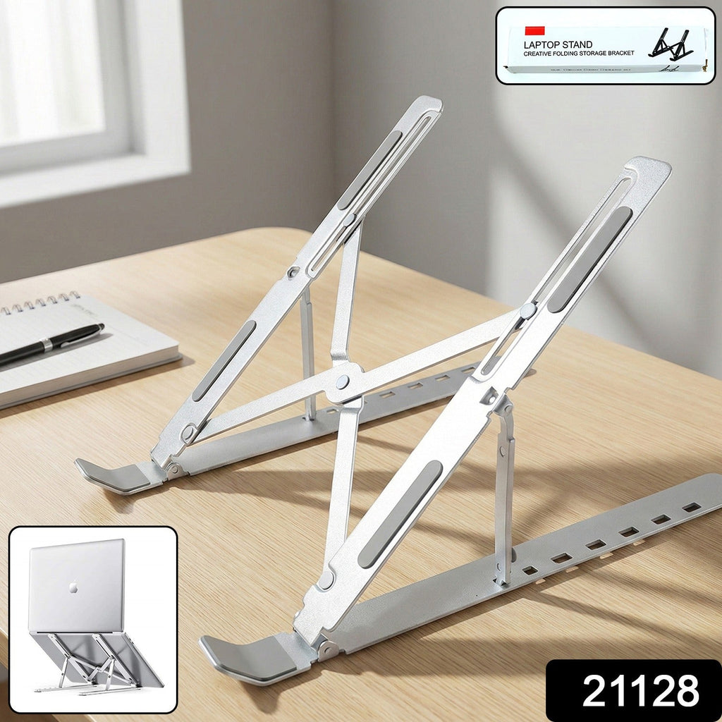 Adjustable Laptop Stand – Ergonomic Foldable Design for Desk Use