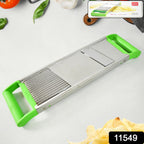 Stainless Steel Vegetable Slicer – Durable 2-in-1 Mandoline Cutter