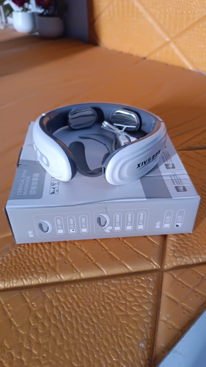 Cordless EMS Neck & Back Massager – Heat Therapy for Daily Muscle Relaxation