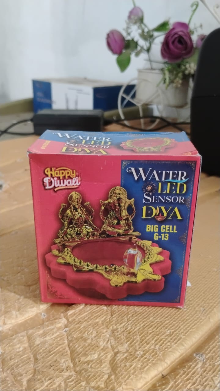 Water Sensor LED Diya – Flameless Decorative Diwali Light