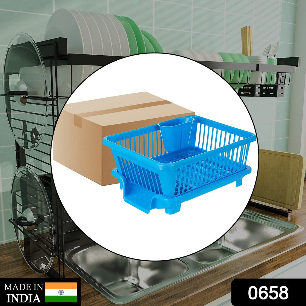 Dish Drainer Rack – Durable Plastic Kitchen Organizer | Lunchie Bunchie