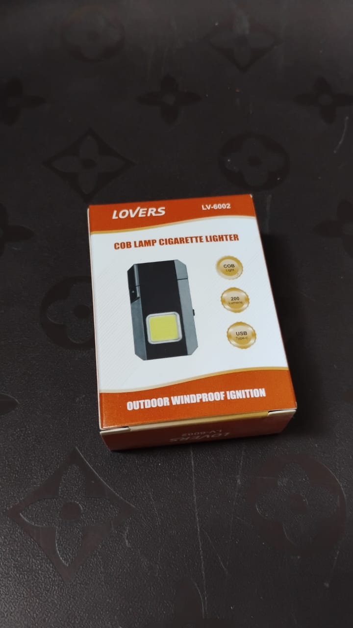 Portable Mini Torch Lighter – USB Rechargeable with Bright LED