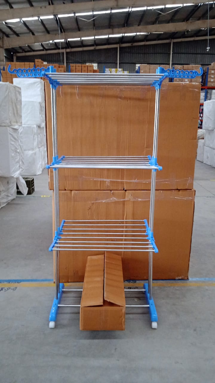 Stainless Steel Clothes Drying Rack – Foldable & Mobile