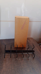 Double-Row Metal Cup Holder Rack – Space-Saving Kitchen Organizer