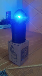 Portable Car Ashtray with Lid and Blue LED Light – Smokeless & Odour-Free