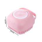 Silicone Massage Bath Body Brush – Built-In Soap Dispenser for Gentle Cleansing