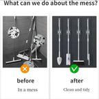 Mop & Broom Holder Clips – Strong Self-Adhesive Grip Set