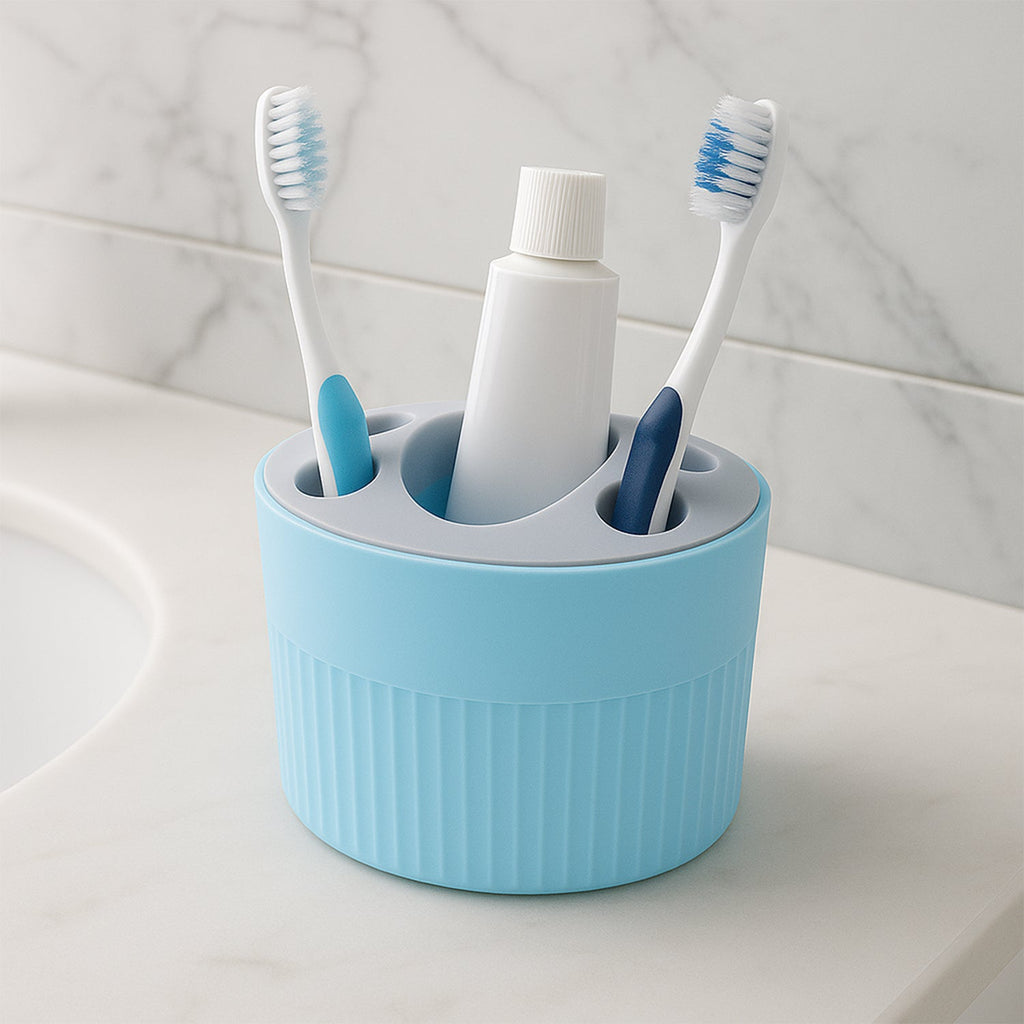 Bathroom Toothbrush Holder Stand – Durable Multipurpose Organizer