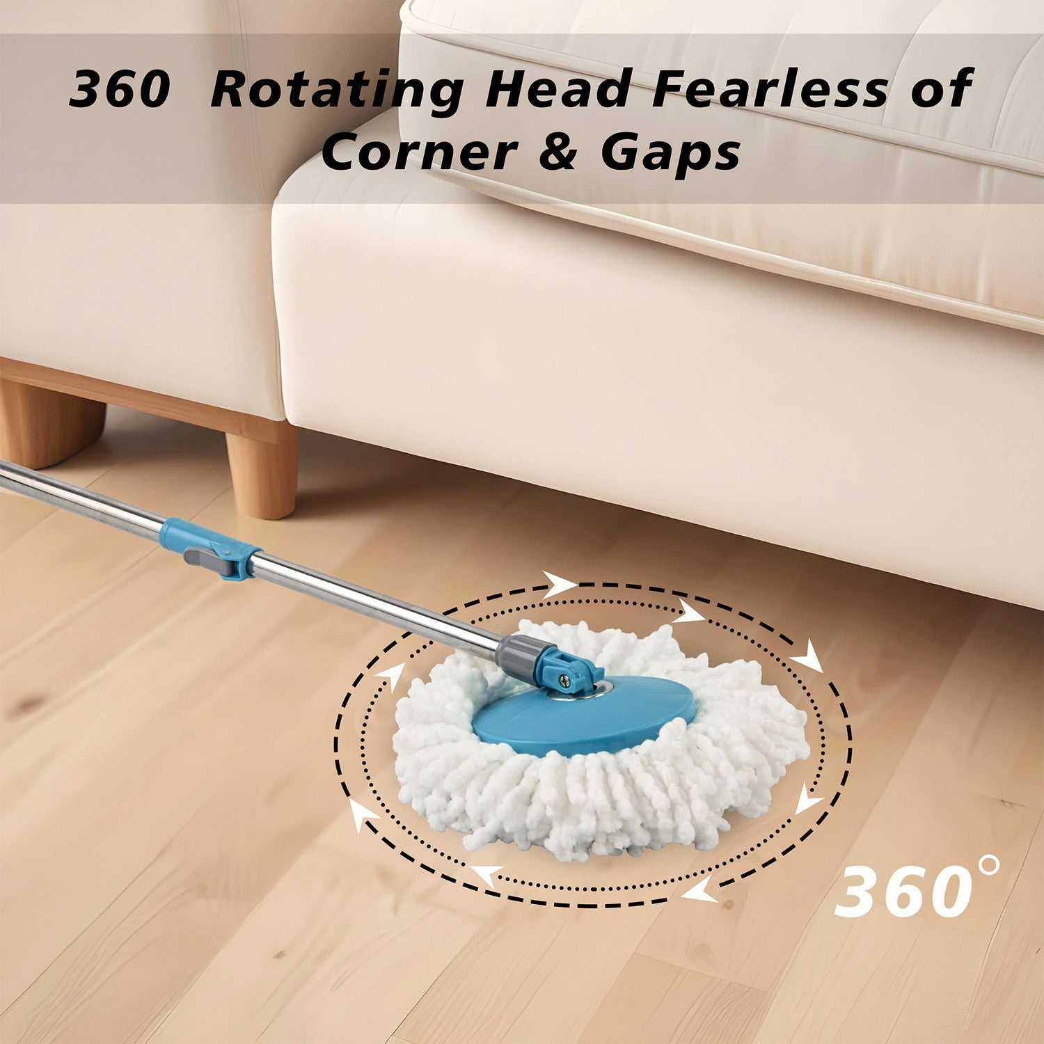360 Degree Spin Mop Ð Effortless Floor Cleaning with Adjustable Handle