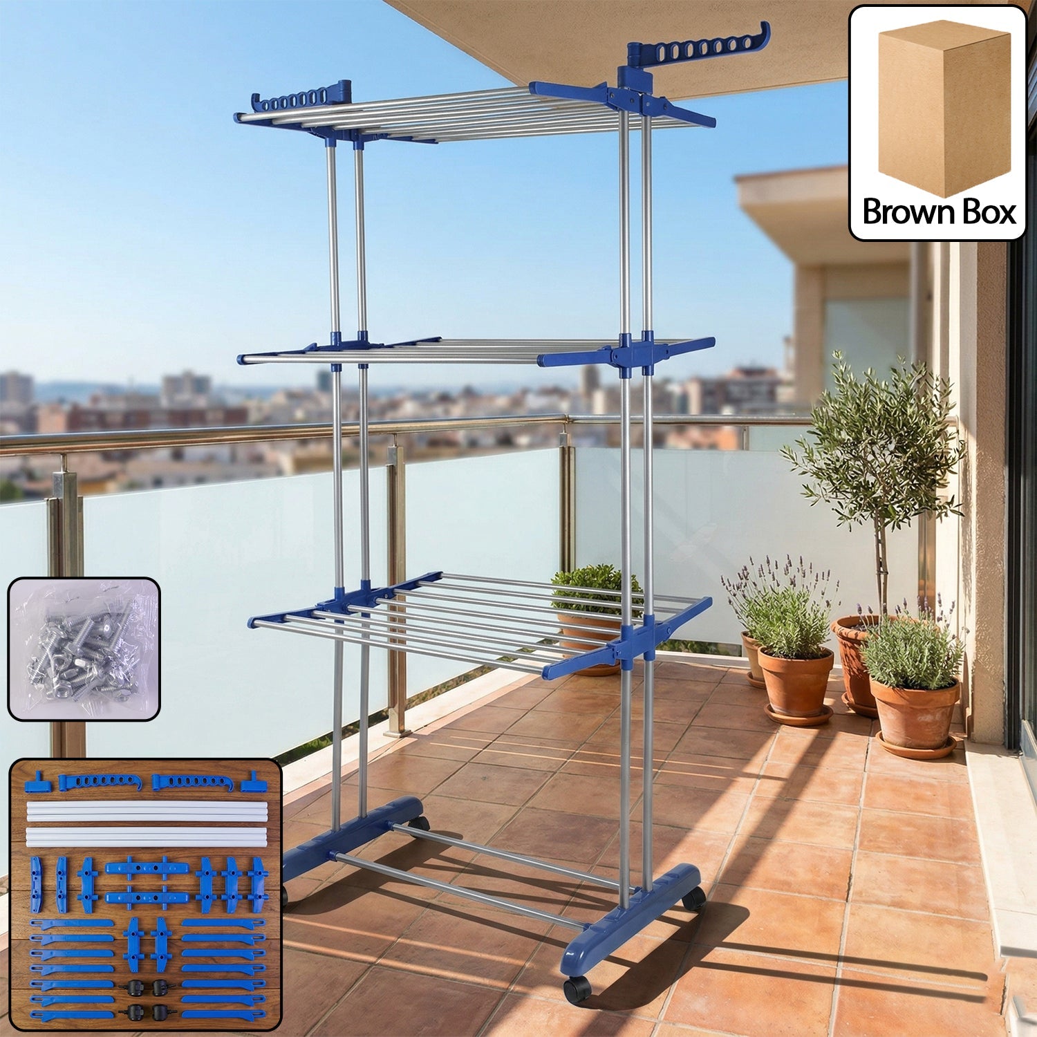 Clothes Drying Rack Ð Foldable, Portable & Space-Saving Design