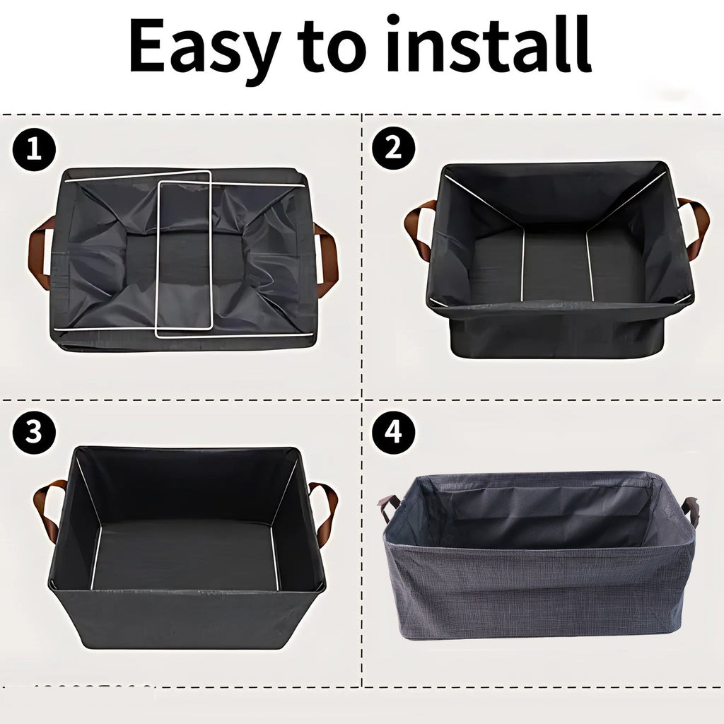 Foldable Cloth Storage Organizer Bag – Lightweight & Portable 46x27 cm