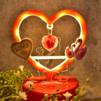 Heart-Shaped Decorative Love Showpiece – Romantic LED Table Décor
