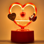 Heart-Shaped Decorative Love Showpiece – Romantic LED Table Décor