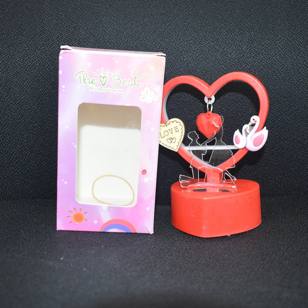 Heart-Shaped Decorative Love Showpiece – Romantic LED Table Décor