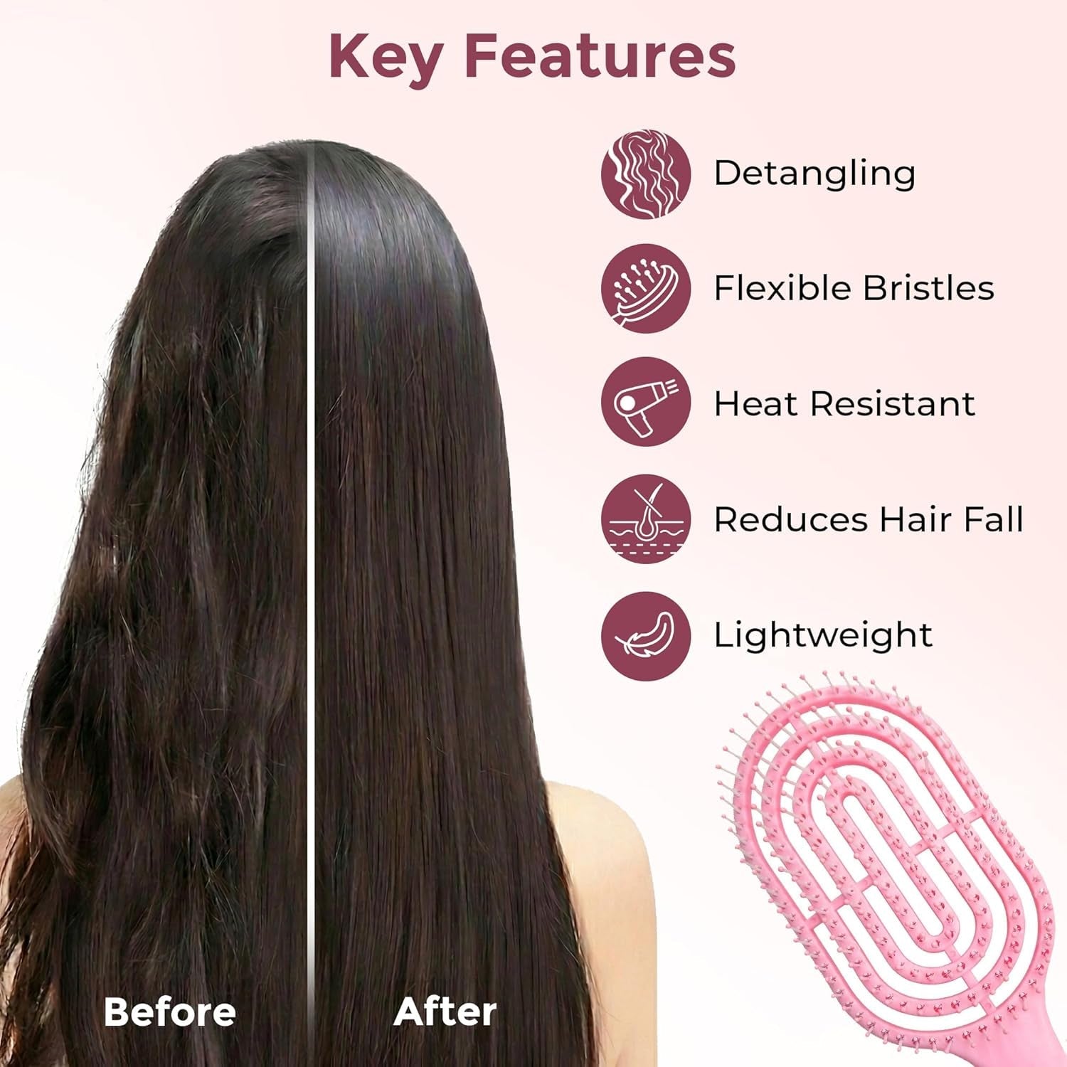 Detangling Hair Brush Ð Faster Drying & Gentle Scalp Massage