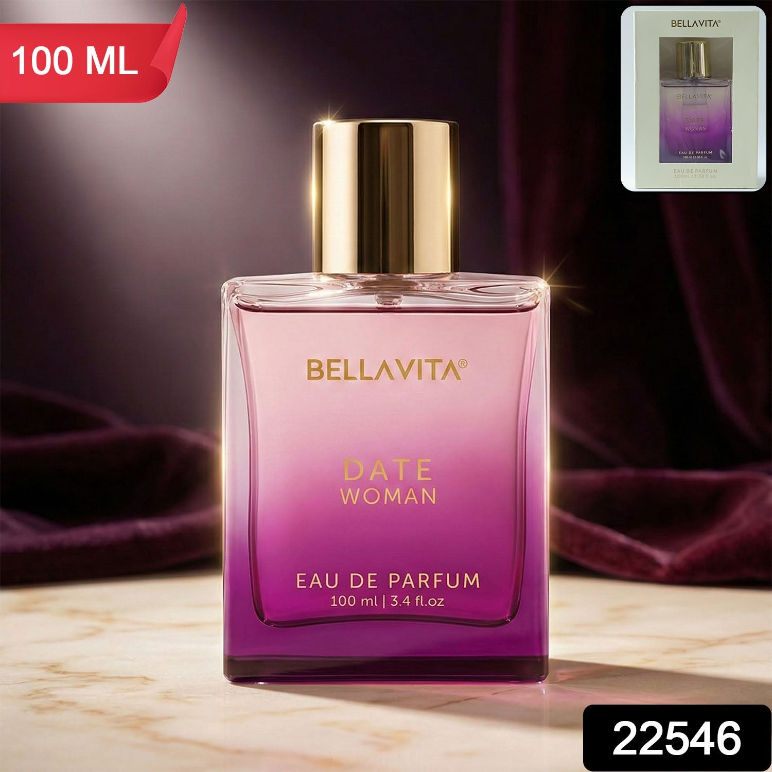 Bellavita Date Woman Perfume – Romantic Floral Fruity Scent for Women