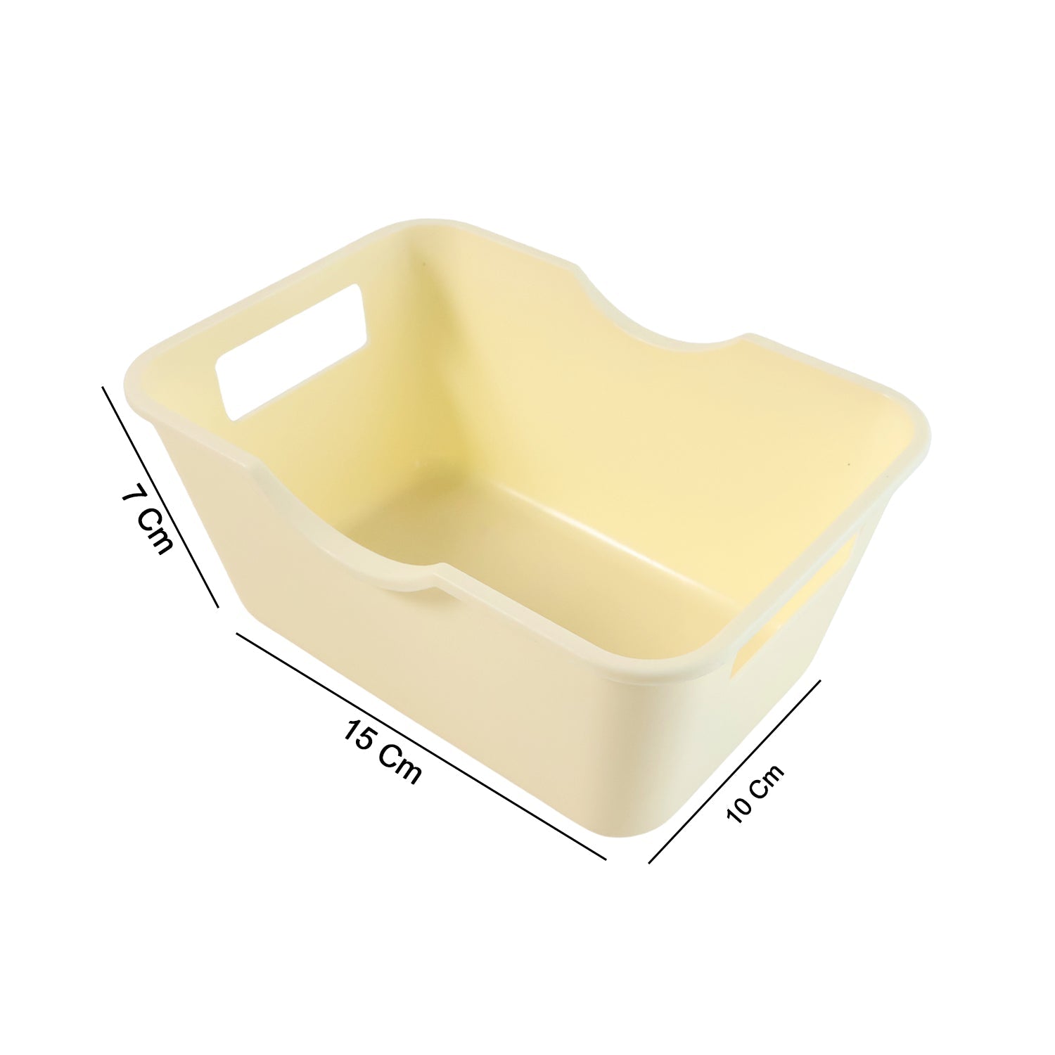 Multi-Purpose Storage Basket – Durable Plastic Organizer with Handles
