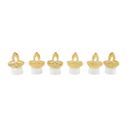 Golden Diya LED Tealight Candles – Elegant Flameless Decor Set