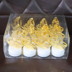 Golden Diya LED Tealight Candles – Safe Flameless Decor Set of 12