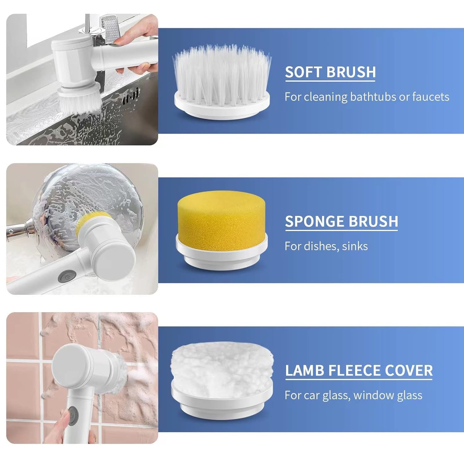 5-in-1 Electric Cleaning Scrubber – Cordless Power Brush