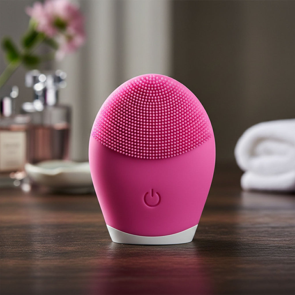 Silicone Electric Facial Cleansing Brush – Deep Pore Clean & Massage