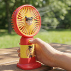 Cute Cartoon Character Mini Fan Ð Portable & Rechargeable for Kids