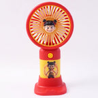 Cute Cartoon Character Mini Fan Ð Portable & Rechargeable for Kids