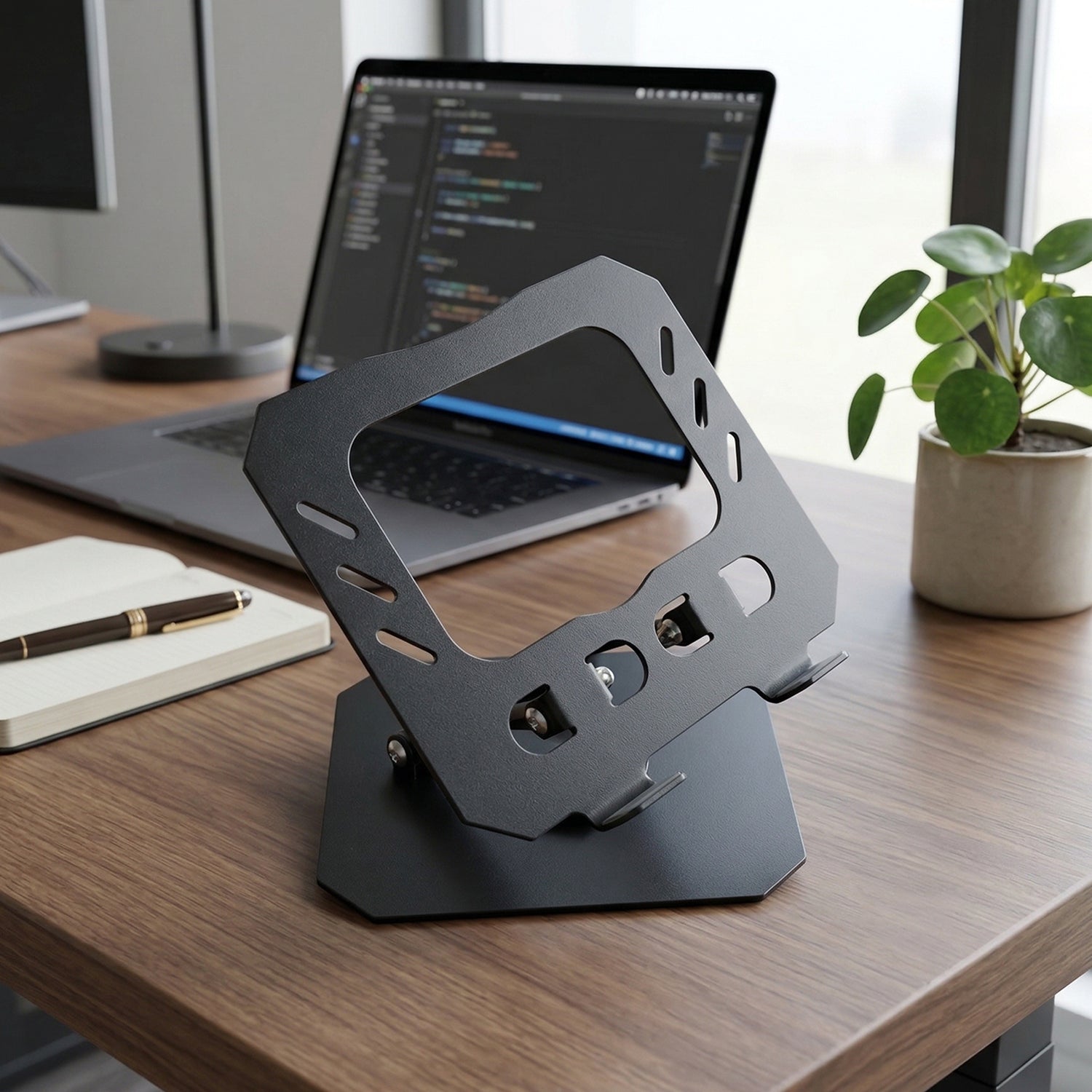Foldable Adjustable Metal Tablet Stand – Multi-Angle Desk Support