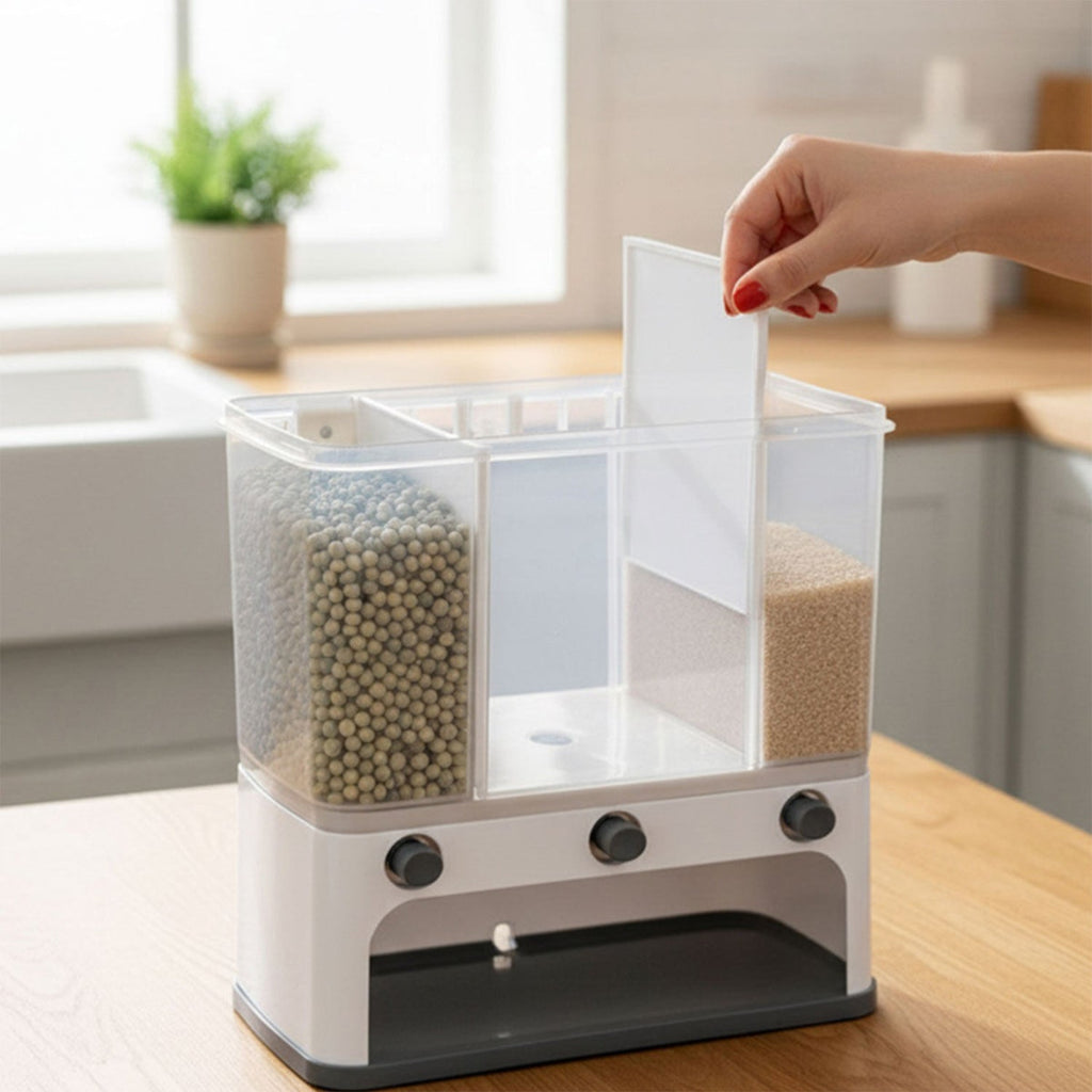 Easy Flow Cereal Dispenser – 3-in-1 Wall Mount Storage | CookAura