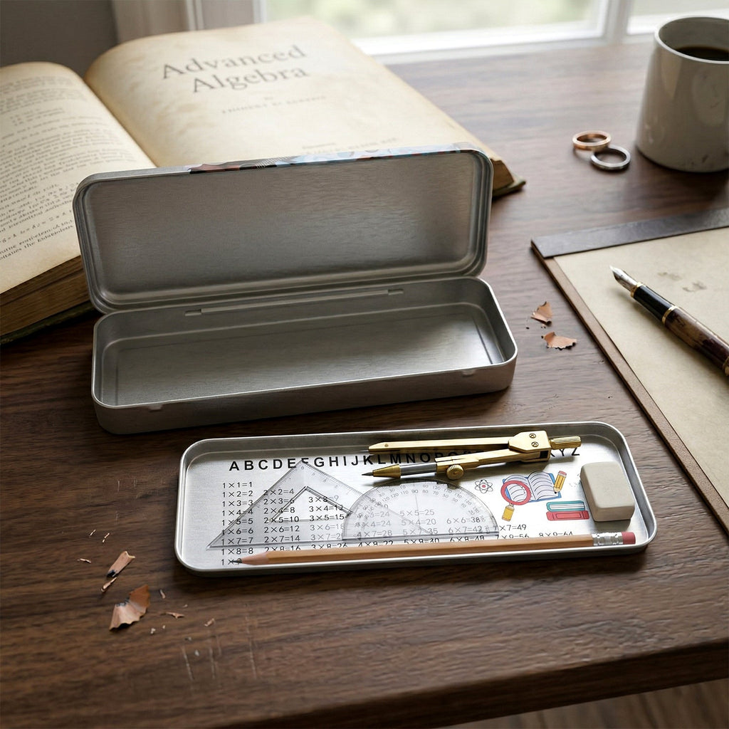 Metal Pencil Box – Stylish & Durable Stationery Organizer