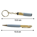 Premium 2 In 1 Keychain and Pen – Stylish Office Gift Set