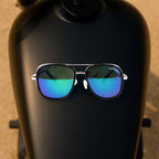 Polarized Aviator Sunglasses – Blue Mirror Lenses with UV Protection