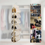 12-Pocket Hanging Shoe Organizer – Space-Saving Durable Storage