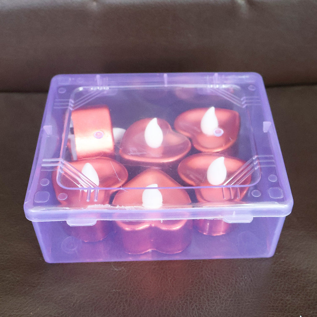 Heart Shape LED Flameless Candles – Romantic Safe Decorative Set