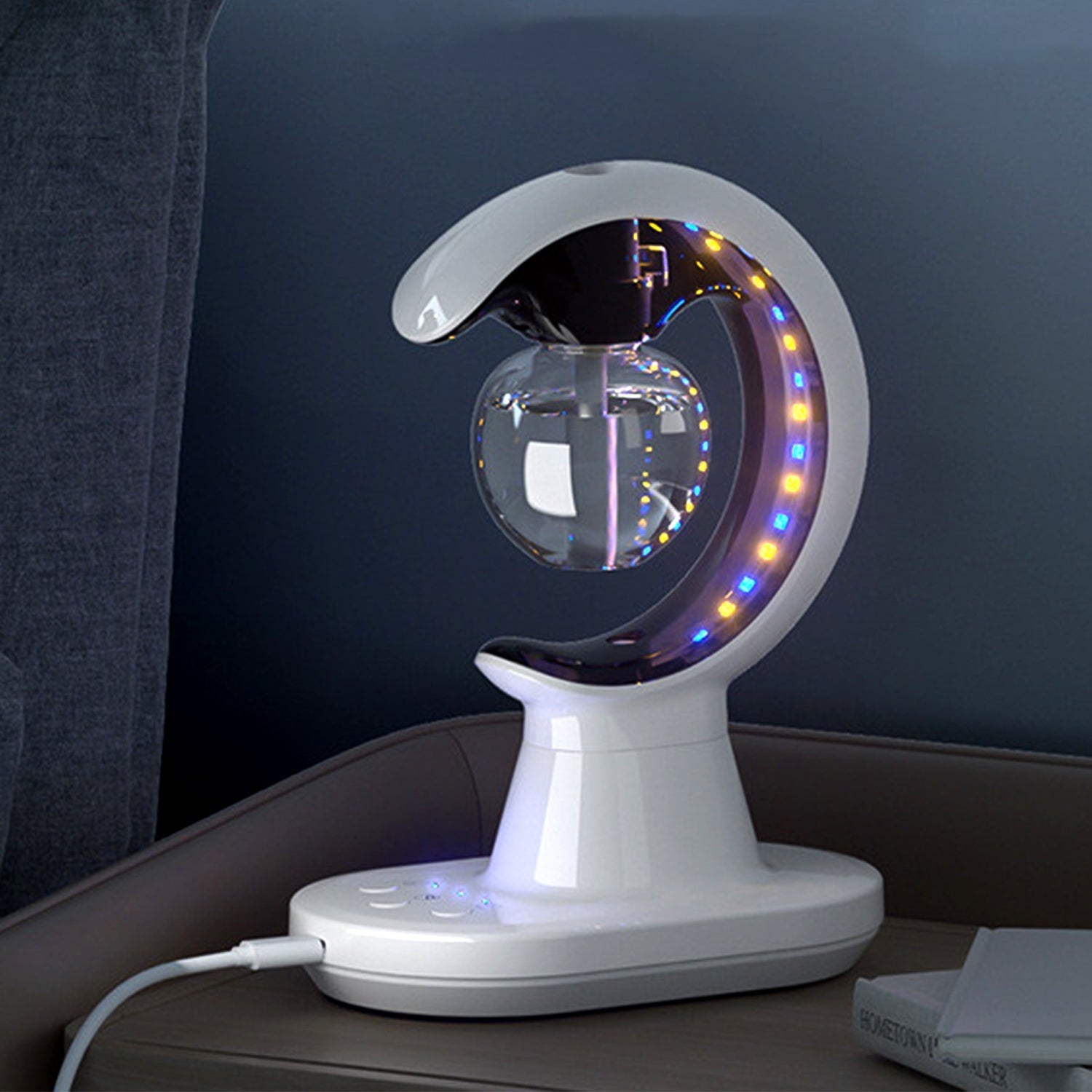 Portable 3-in-1 Air Humidifier | LED Ambient Lamp & Mosquito Repellent for Home & Bedroom