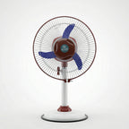 Pedestal Fan – Adjustable Height with LED Light & Rechargeable Power