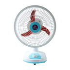 Rechargeable Table Fan – Portable with LED Light & Dual Power