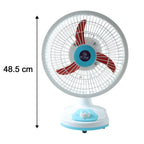 Rechargeable Table Fan – Portable with LED Light & Dual Power