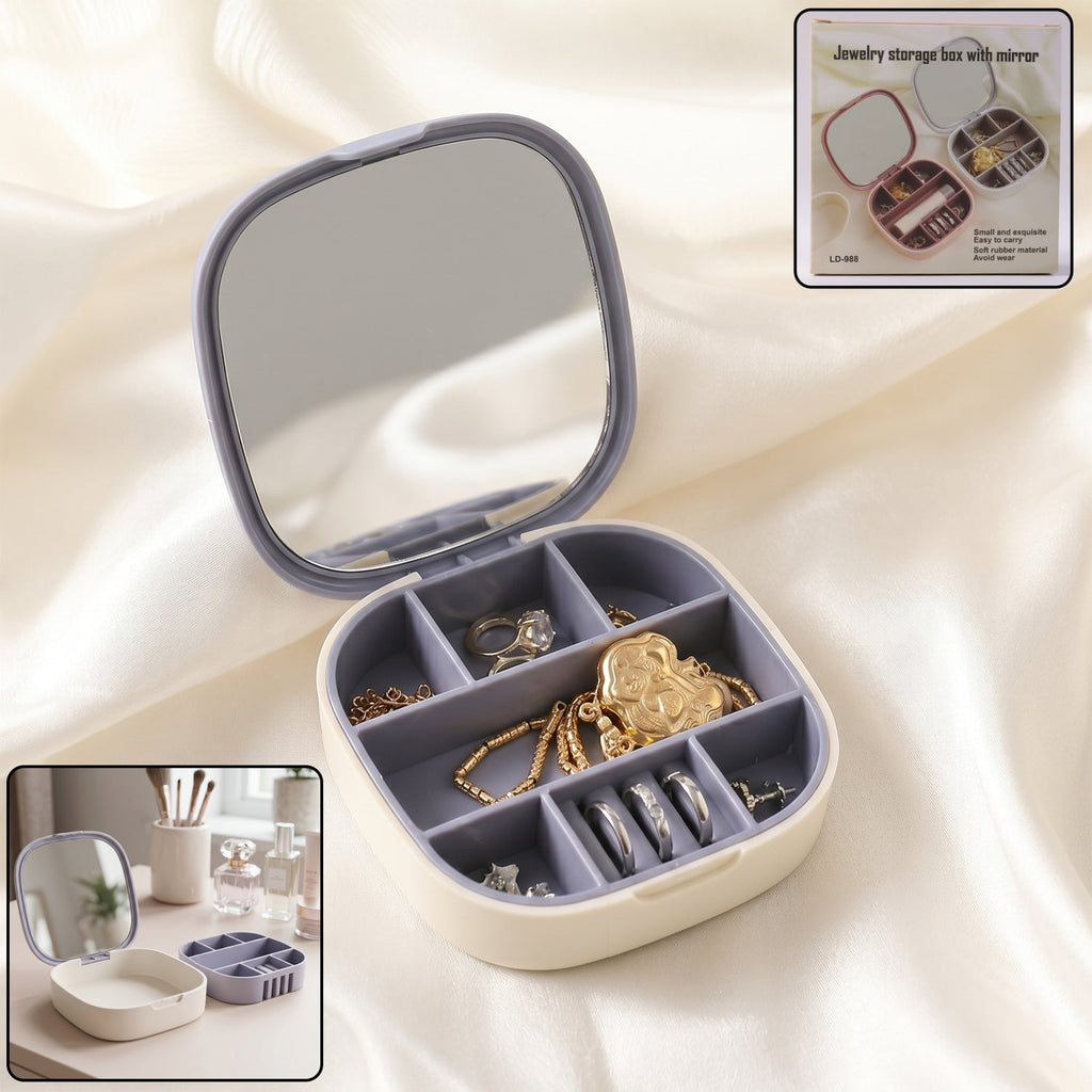 Plastic Jewelry Storage Box Ð Compact & Travel-Friendly Organizer