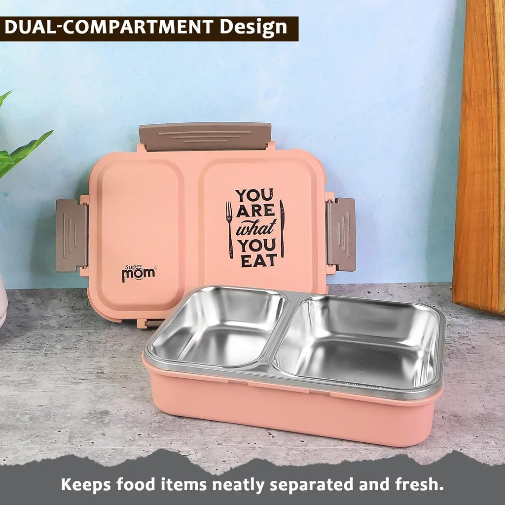 3-Compartment Stainless Steel Lunch Box – Leak-Proof & Durable
