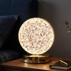 Round Crystal LED Table Lamp Ð Dimmable Touch & USB Rechargeable