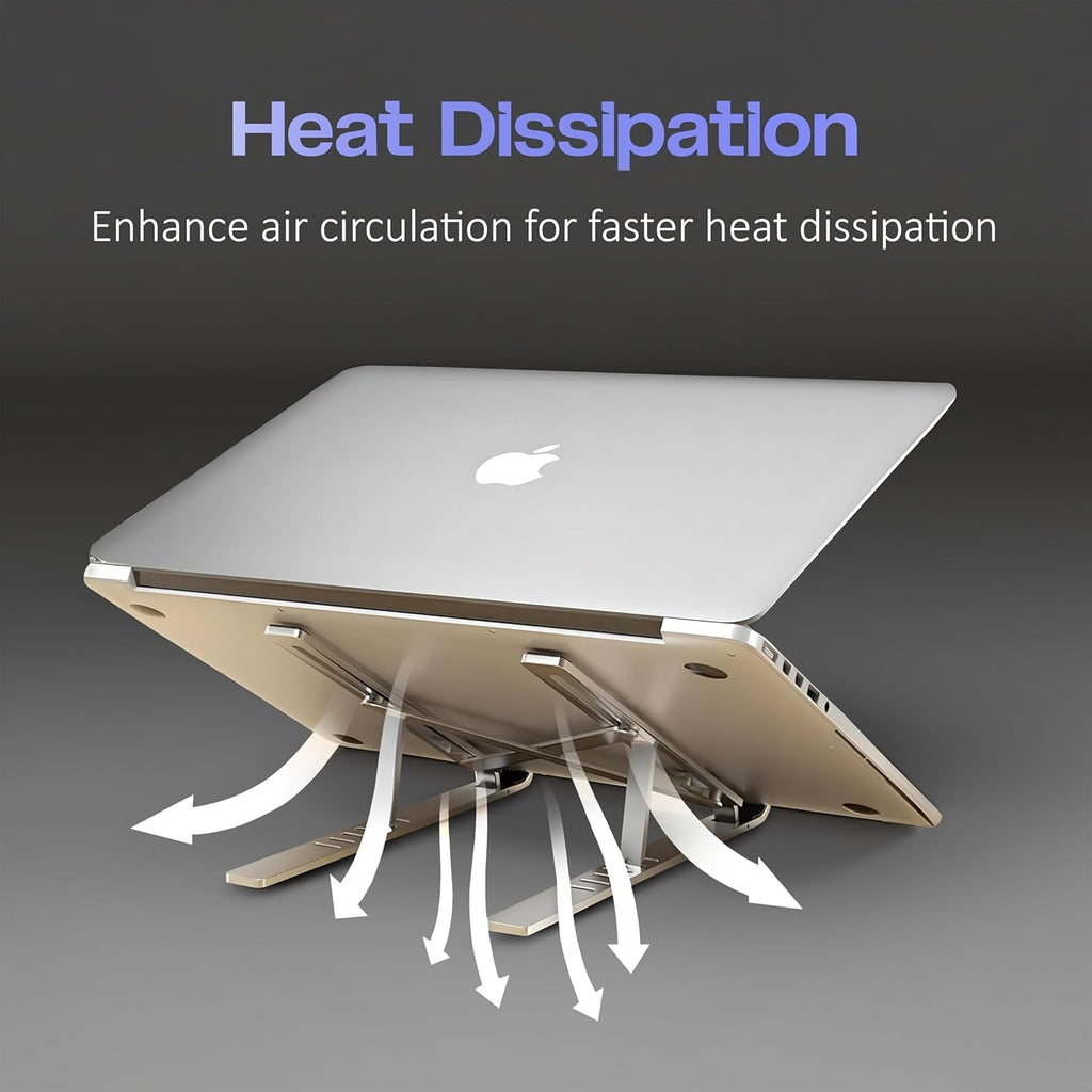 Adjustable Laptop Stand – Ergonomic Foldable Design for Desk Use