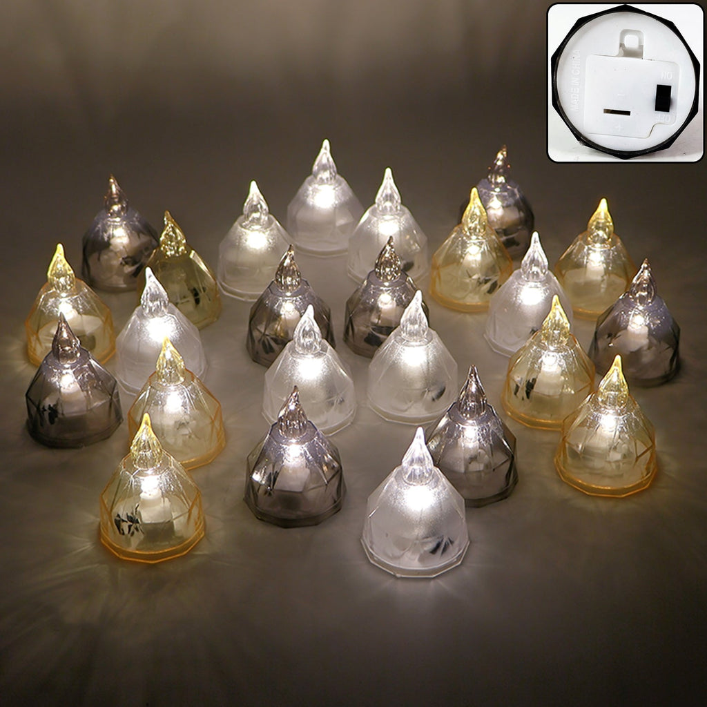 LED Candle Lights Set – 24 Premium Flameless Tealight Candles
