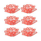 Lotus Shaped LED Flameless Candles – Set of 6 Decorative Lights